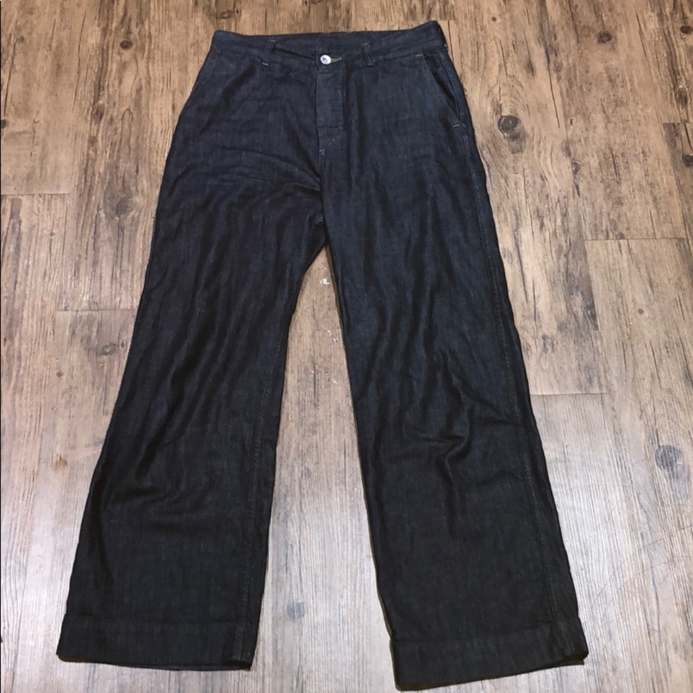 High rise MHL  Margaret howell denim indigo straight leg jeans